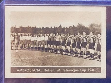 1936 Ilsa Sweets Czech Sportovcu Series 2 Card, Ambrosiana Inter Football