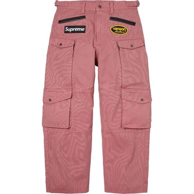 Supreme Vanson Leathers Cordura Pant Pink Men's Size 30 SS26 (NEW)