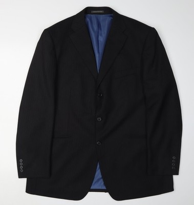 Greenwoods Herren Blazer schwarz 44 formell