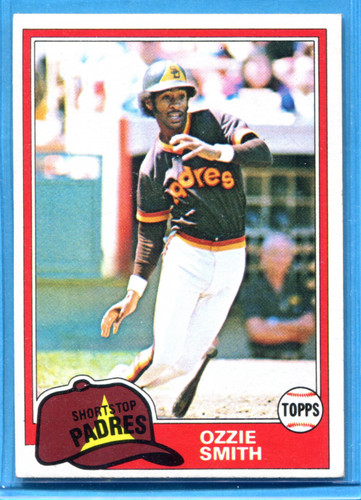Ozzie Smith #254 1981 Topps card