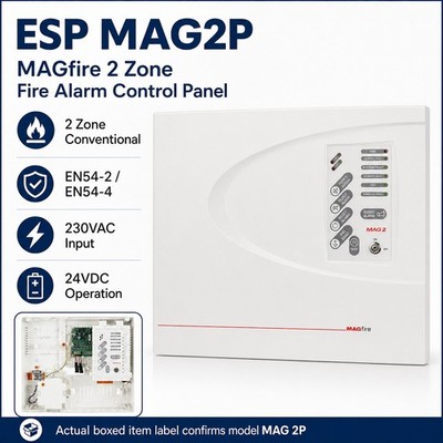 ESP MAG2P MAGfire 2 Zonen konventionelle Brandmeldezentrale EN54-2 EN54-4 24V