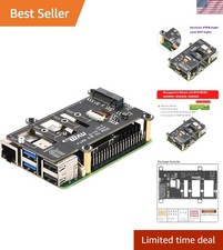 Pcie M.2 HAT for Raspberry Pi 5, Nvme SSD PIP Pcie Peripheral Board with Extra