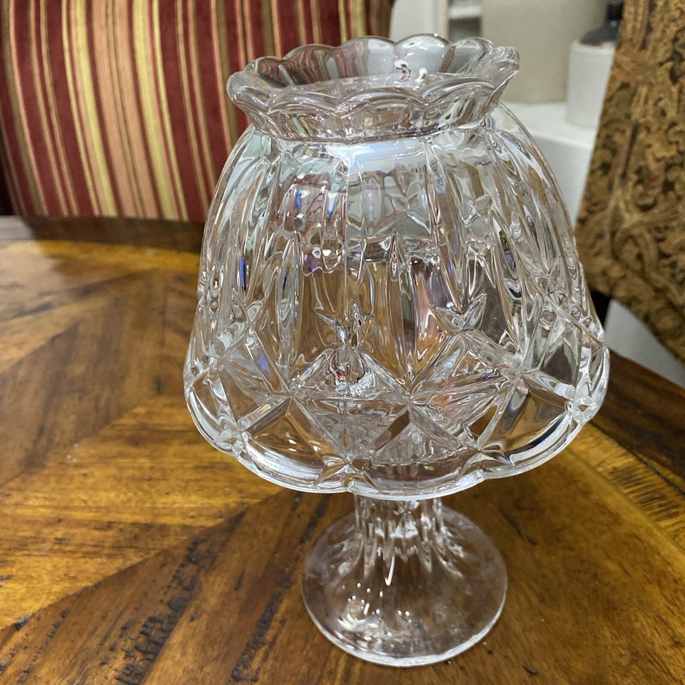 Gorham Lady Anne two Piece Crystal Fairy 9'' Lamp. eBay