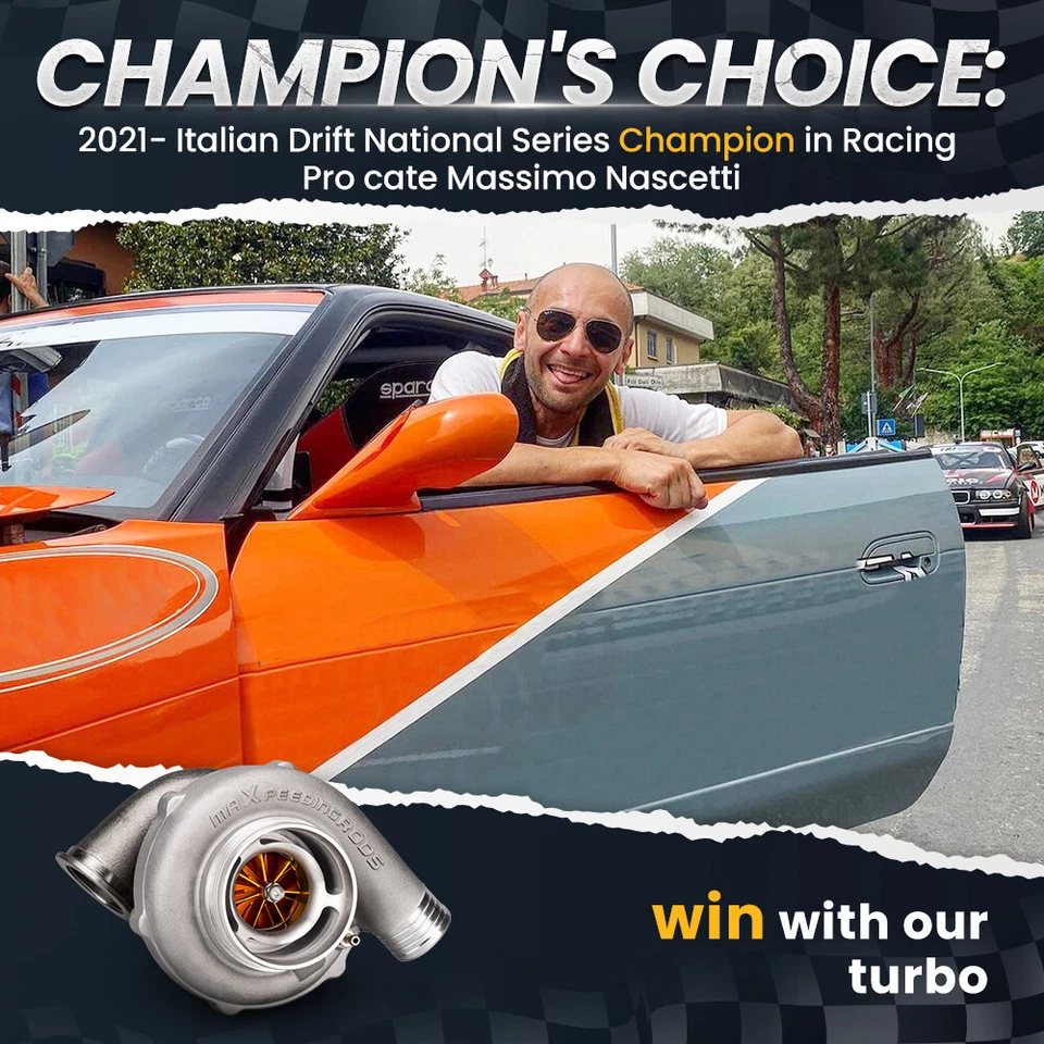 Turbocompresor universal T04E T3/T4 .57 A/R para todos los turbo de rueda billet de 1.5L-2.5L Foto 3 de 4