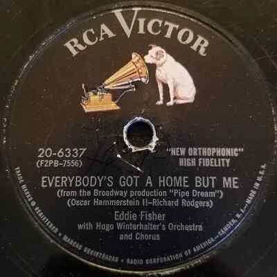 SCHELLACK Eddie Fisher Dungaree Doll / Everybodys Got A Home But Me RCA Vict