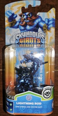 Skylanders Giants Rare Metallic Purple Lightning Rod Chase Switch PS4 Xbox One 