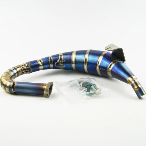 Titanium Alloy Exhaust Pipe for Rovan LT Losi 5ive T KM X2 1/5 MCD
