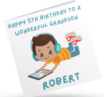 Personalised Birthday Card 4th 5th 6th SON NEPHEW GREAT GRANDSON GODSON ...