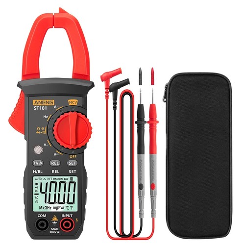 Digital 4000 Counts Multimeter AC DC Volt Ohm Amp Clamp Meter Auto