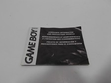 Game Boy Consumer Information Booklet