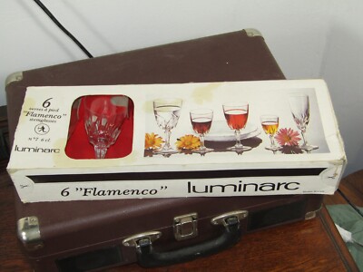 Ungeöffnet verpackt 6er Set Luminarc Flamenco Stielgläser Nr.7 6cl Verres a Pied