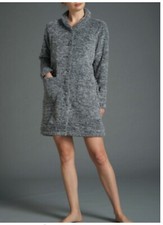 VESTAGLIA DA CAMERA DONNA INVERNALE IN ORSETTO MORBIDA E CALDA CON TASCHE RAGNO