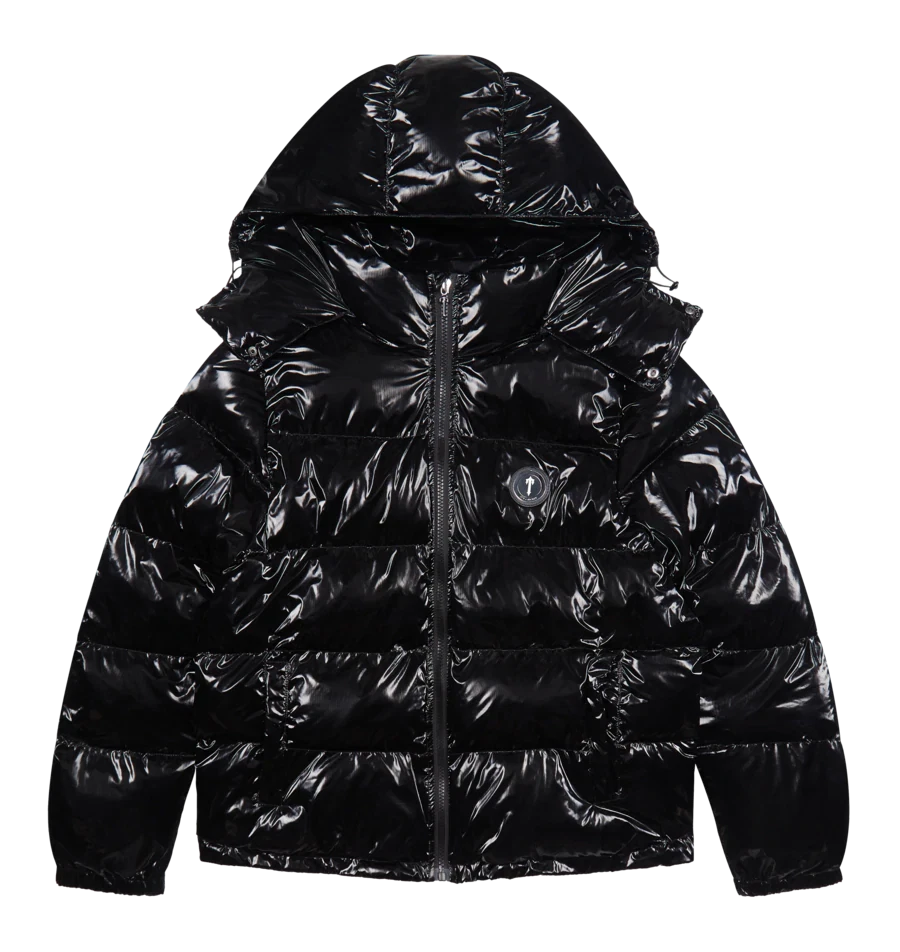Trapstar Irongate Detachable Hooded Puffer Jacket Shiny Black | eBay