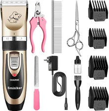 Rechargeable Cordless Dogs Cats Horse Grooming Clippers - Professional Pet Hair