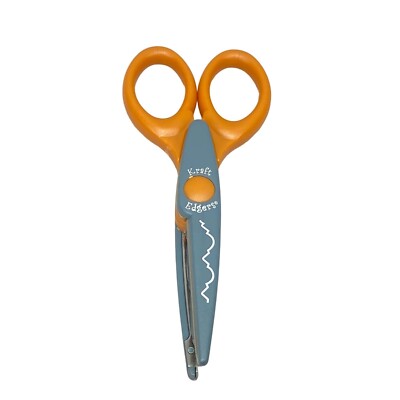 Kraft Edgers Scissors WKE-39 Peaks Crafting Scrapbooking Orange Gray
