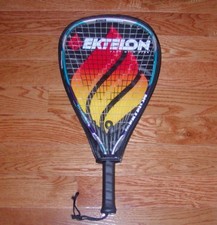 EKTELON BLAZE BLUE PURPLE SILVER F3 875 POWER FAN MAX SWEET SPOT LONG RACQUET