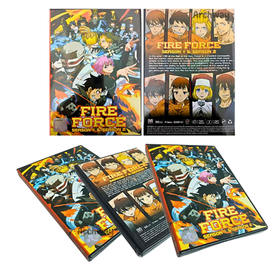 Fire Force Season 1+2 Vol -48 End Anime Dvd English Dubbed