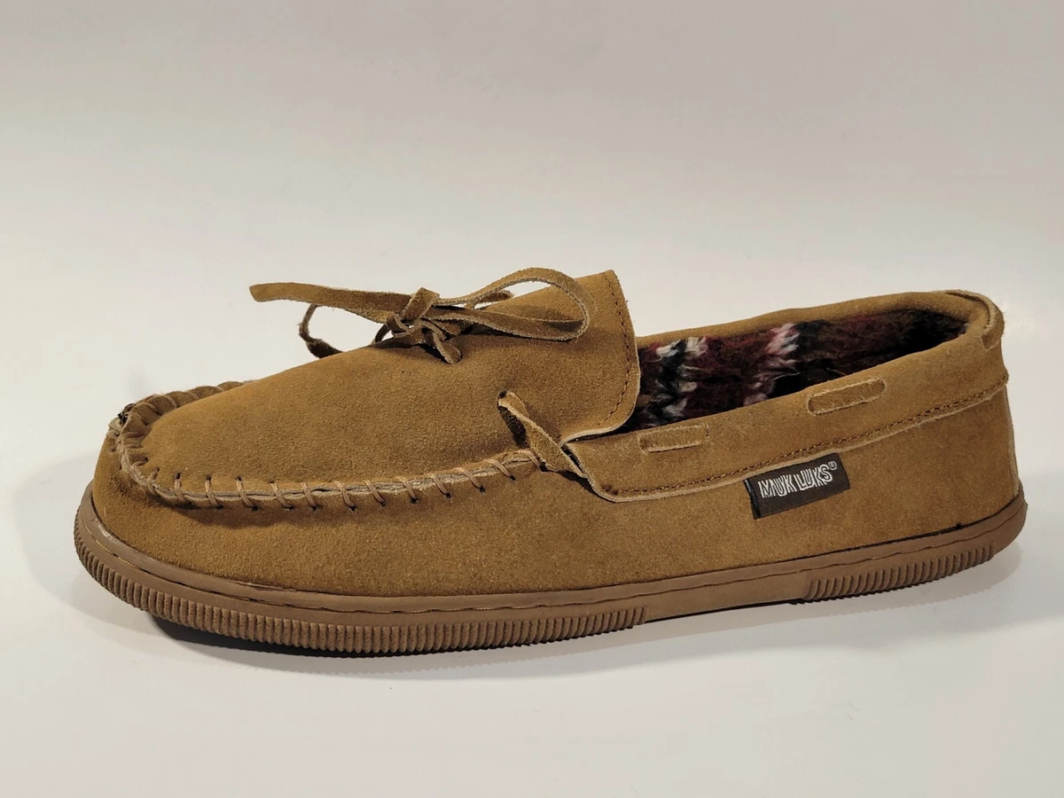 Mens moccasin slippers ebay outlet