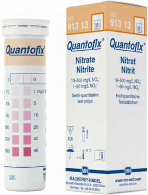 Quantofix Nitrat Nitrit Teststreifen (100 Stück, halbquantitative Streifen) 
