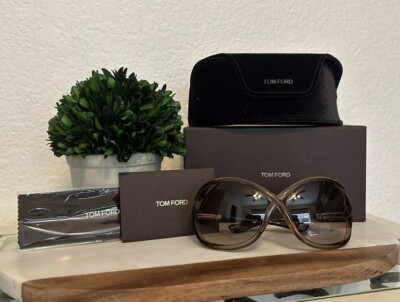 Tom Ford Butterfly TF9 Whitney 74F Transparent Rose Brown 64mm FT0009