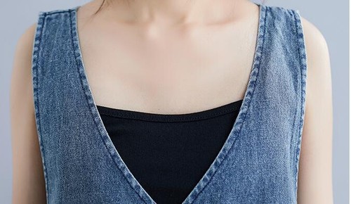 New Women's Casual Loose Denim Overall Dress Jean Bib Suspender Skirt Baggy Gift - Picture 12 of 12