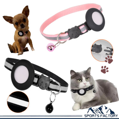 Airtag Dog Cat Pets Collar Breakaway Holder Case For Apple Air Tag Kitten Puppy