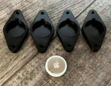 4 Pack - Diamond Mount Adapter Holder Case Compatible with Apple Airtag