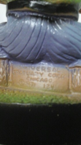 Figur Statue Universal Statuary Chicago 1971 Gorilla Golfing Keys Coin Tray - Bild 6 von 6