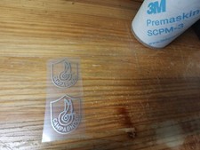 Adesivo decalcomania vinile vecchio logo Campagnolo argento x2 cerchio adesiv...