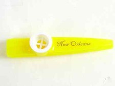 Plastic Kazoo Yellow NEW New Orleans Made in USA