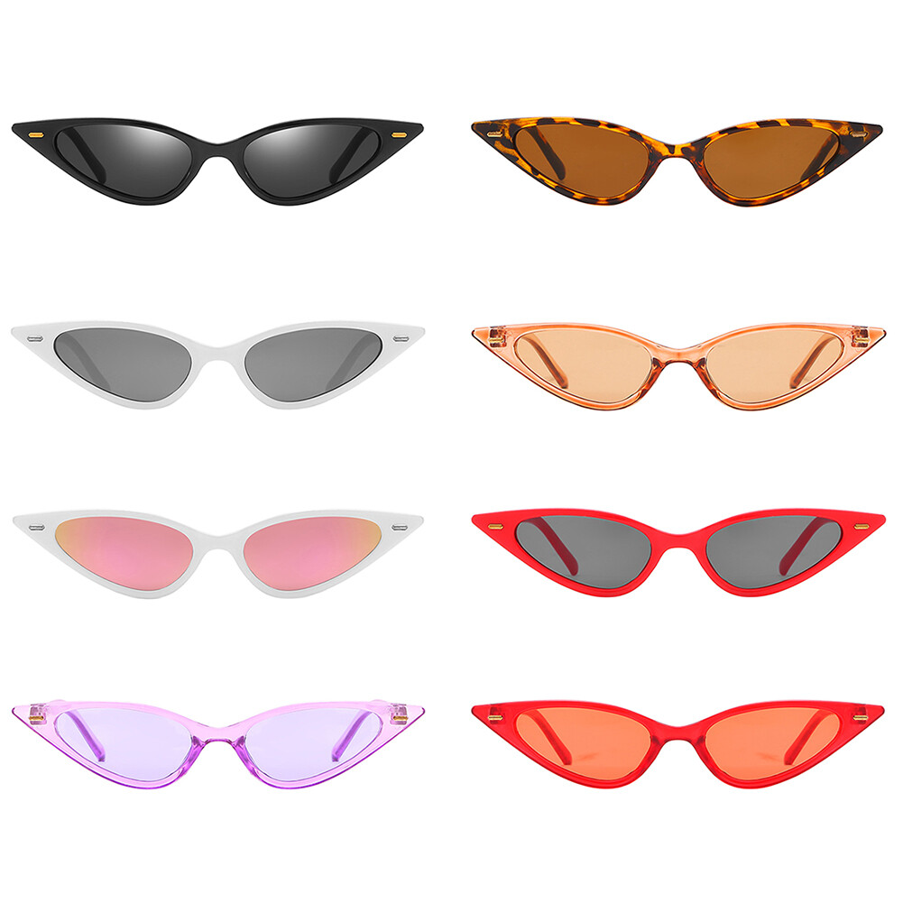 Fashion Cat Eye Sunglasses Sexy Shades Small Frame Retro Vintage Glasses New-image