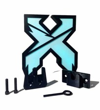 Totem Excision Rave + lampada RGB con telecomando - batteria ricaricabile USBC + attacco palo