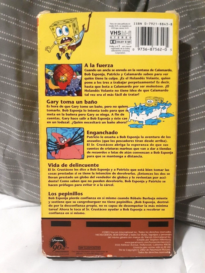 RARE 2003 Bob Esponja - Cuentos Marineros (Latin America, Mexico Import) VHS - Image 2 of 4