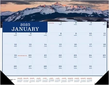 2025  Americana 22-Inch X 17-Inch Monthly Desk Pad Calendar 