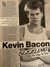 Kevin Bacon, Full Page Vintage Clipping, a