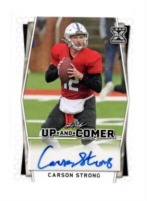 CARSON STRONG 2022 LEAF UP-AND-COMER AUTO ROOKIE CARD #UC-CS1 | eBay