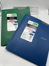  2 Mead Five Star Plastic Different Color Folder 2 Pockets 3-Prongs COMBINESHIP
