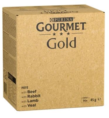 Purina Gourmet Gold Katzen Nassfutter Feine Pastete 96x85g Multipack