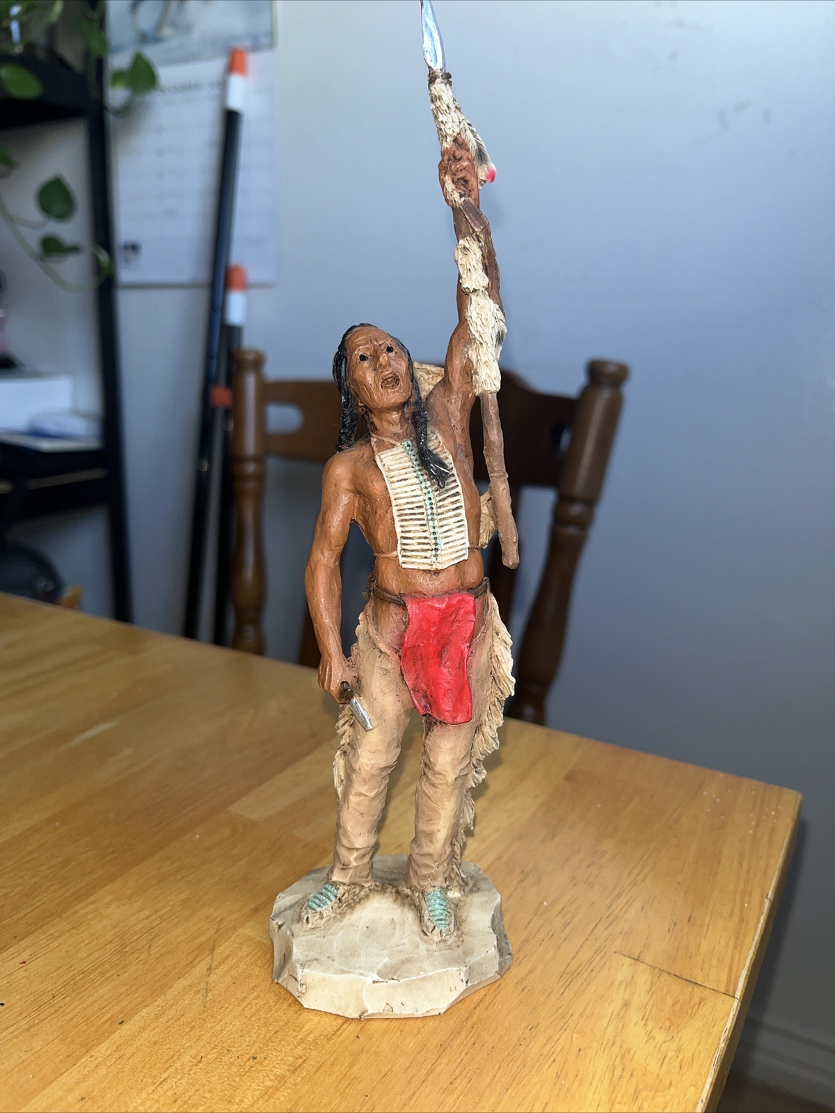 Vtg.1988 Castagna Wild West Indian Figurine Made in Italy 9” Tall
