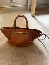 Demellier Midi New York In Shade Tan Leather Bag