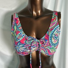 Tommy Bahama Paisley Keys Bikini Top - Small - NWOT