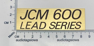 Marshall JCM 600 Lead Series Logo for Amp Badge Custom Made Gold Aluminum