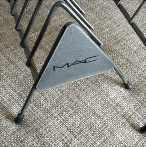 MAC Cosmetics Metal Compact Holders Set of 2 Makeup Holder from 2005