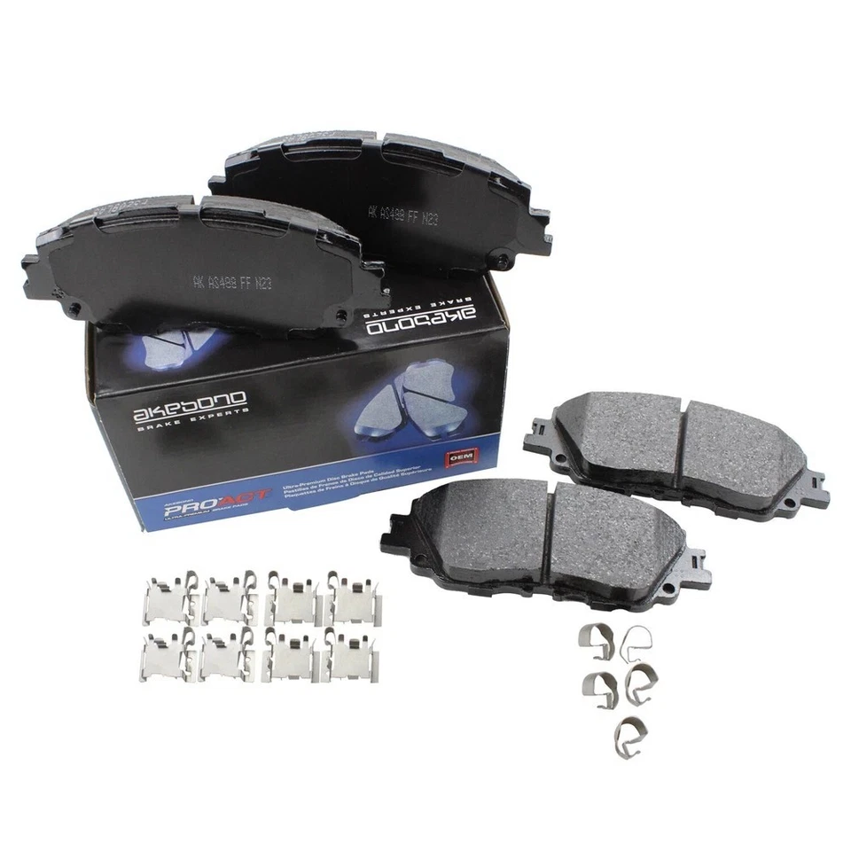 Pastillas de freno delanteras de cerámica Akebono ProACT para Lexus UX250 Toyota RAV4 Avalon Camry Foto 3 de 4