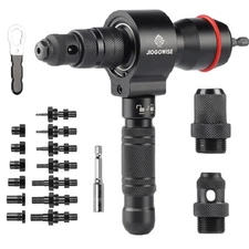 2-in-1 Design Cordless Rivet Gun Adapter and Rivet Nut Adapter,Electric Drill...