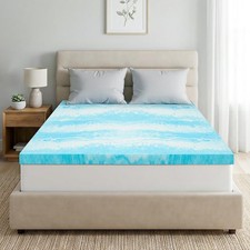 Twin Size Mattress Topper, 2 Inch Gel Memory Foam Topper, Light Comfort Upgra