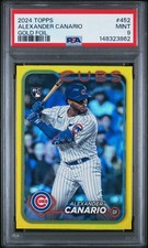 2024 TOPPS GOLD FOIL #452 ALEXANDER CANARIO PSA 9