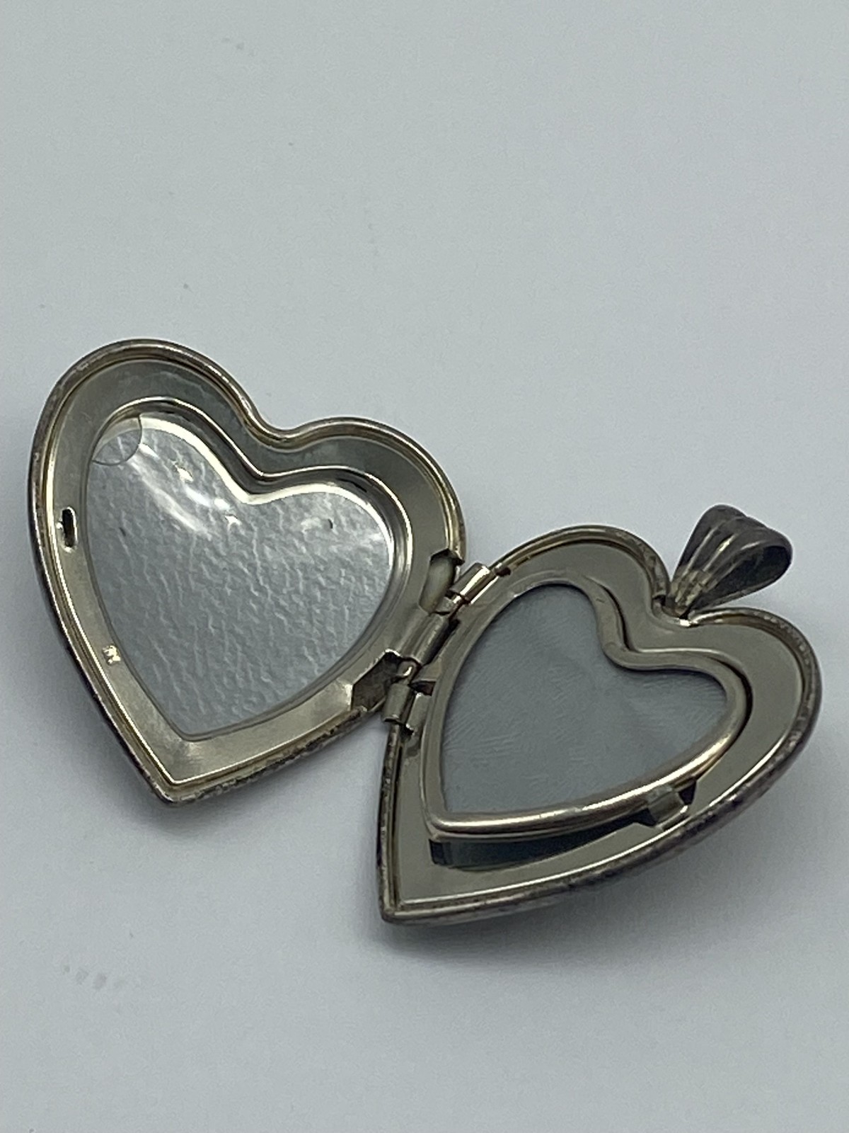 Sterling Silver Engraved I Love You Mommy Heart Locket Pendant 6.1g