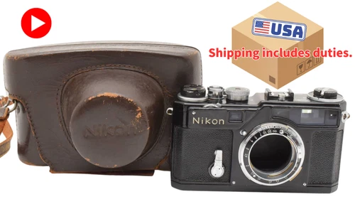 RARE!! All Woks! [NEAR MINT w/ case] Nikon SP Black Rangefinder Body From Japan