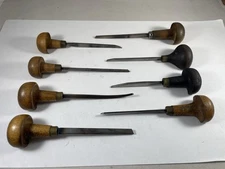 Lot Of 8 Vintage Engraving Tools, Sellers, F.D. Grobert, Swiss, England, Etc..